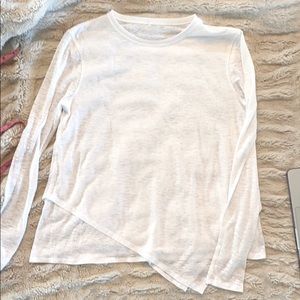 Lululemon tissue, multi-layered, long sleeve tee